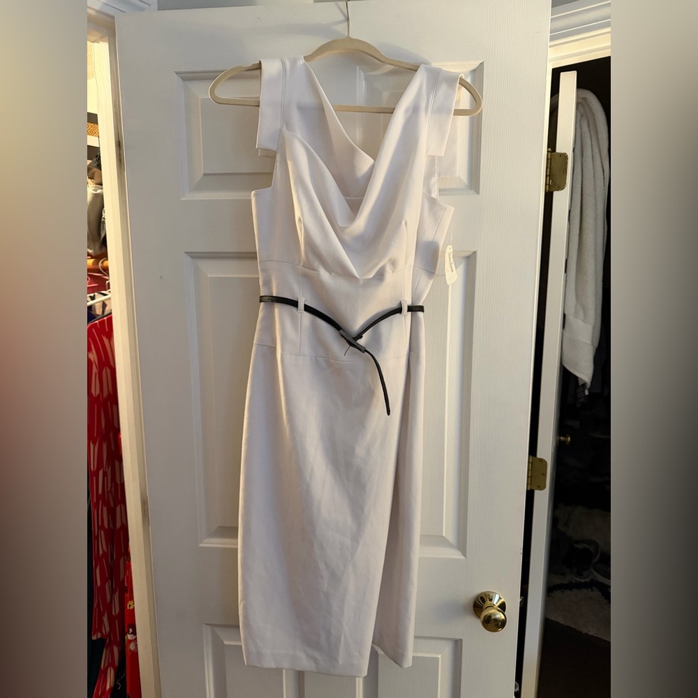 Black Halo Jackie O dress size 8 in white new with tags - Picture 3 of 7